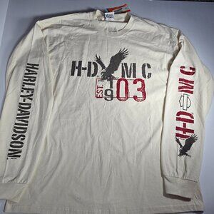 New Harley-Davidson long sleeve shirt Size XL. Logo branding on sleeves. Apol's.